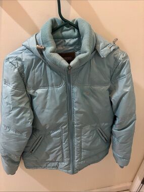 Patricia Underwood Light Blue Puffer Ski Jacket